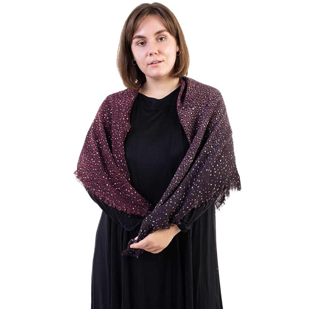 Jane Carr Scarf Women size 120X120 Maroon